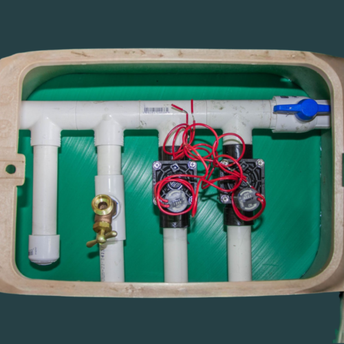 Valve Box with 2 Valves One Hose Bib